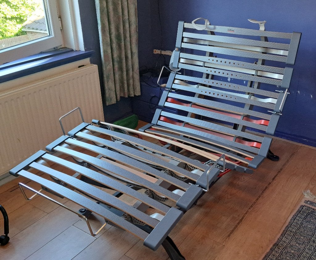 Swissflex eenpersoonsbed, Ophalen, Gebruikt, 90 cm, Eenpersoons