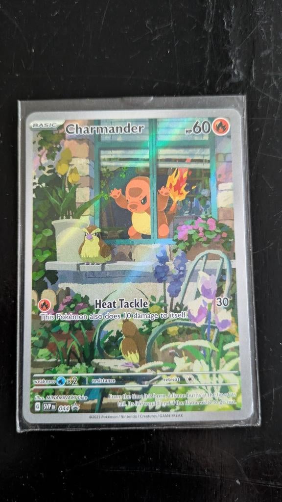 Charmander 044 SVP Pokémon Kaarte, Ophalen of Verzenden, Zo goed als nieuw, Losse kaart, Foil