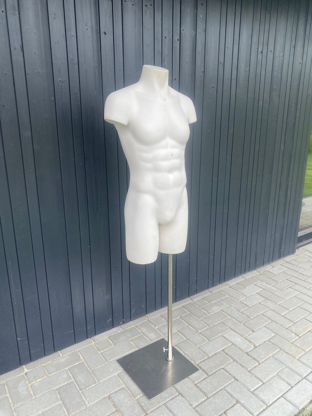 Heren torso etalagepop met metalen standaard, Ophalen, Gebruikt