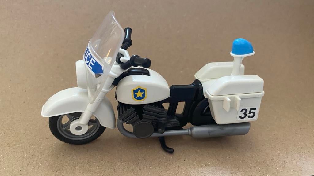 Playmobil politiemotor uit set 3564 - Gebruikt, Kinderen en Baby's, Speelgoed | Playmobil, Ophalen of Verzenden, Gebruikt