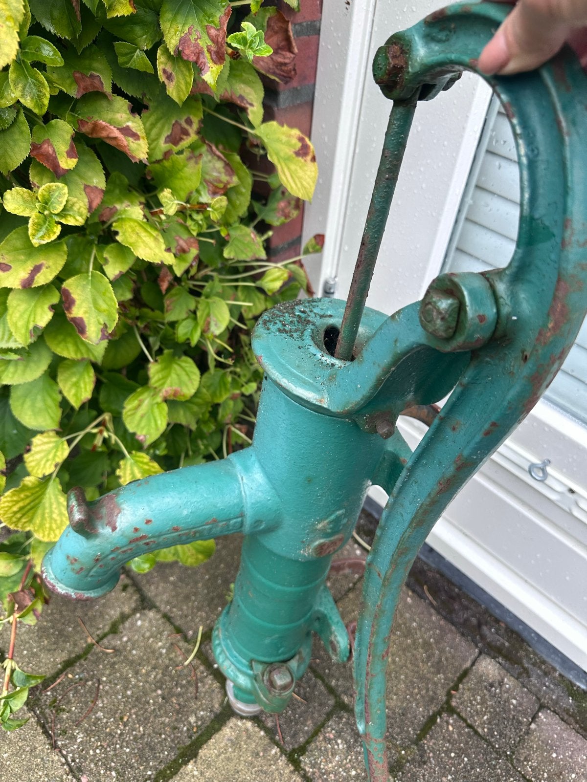 Antieke handwaterpomp - Groen, Tuin en Terras, Ophalen, Gebruikt, Handmatig, Bronpomp