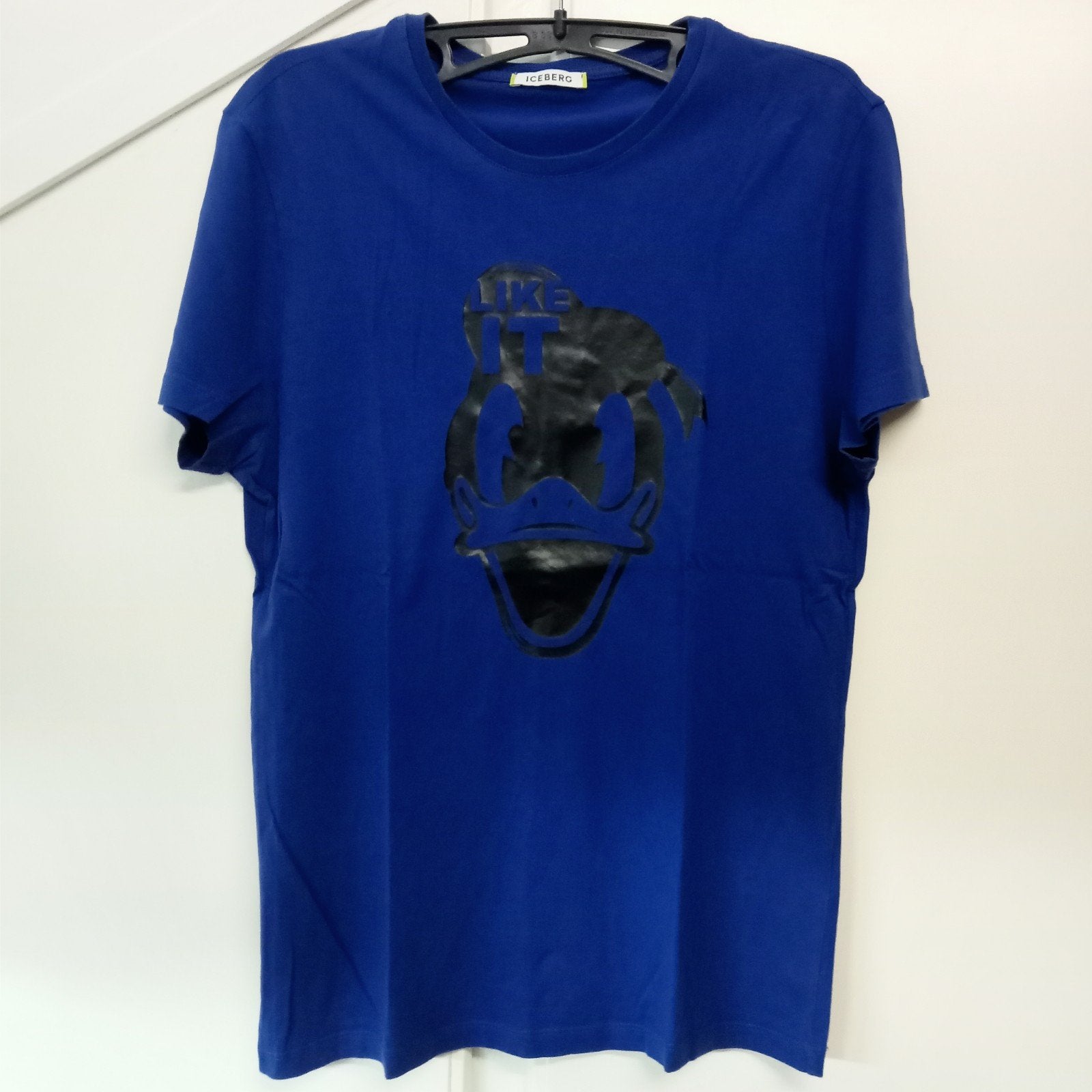 Iceberg T-shirt met Donald Duck print - Maat S, Blauw, Ophalen of Verzenden, Zo goed als nieuw, Maat 46 (S) of kleiner