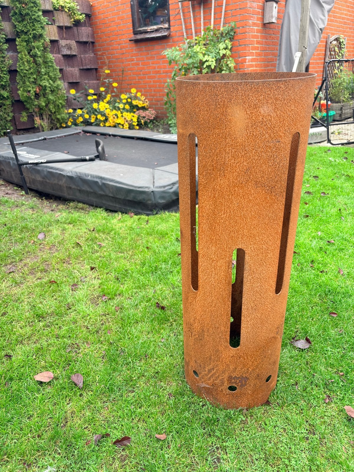 Nieuwe Cortenstalen Cilinder Kachel 90x30cm, Ophalen, Nieuw, Vuurton