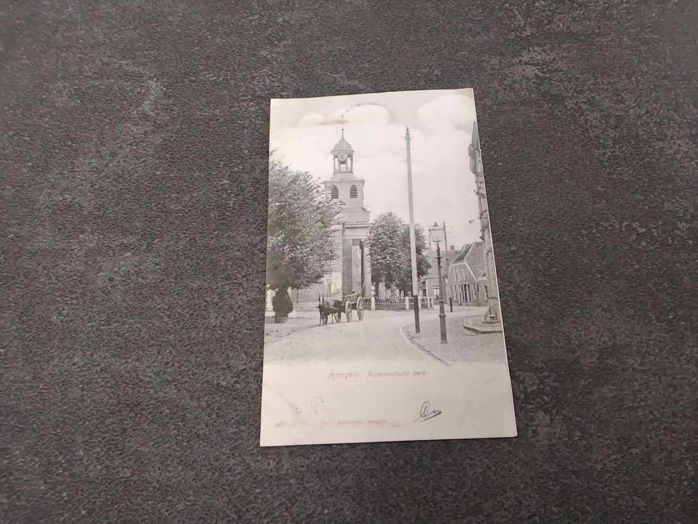 Hengelo prot kerk 1904, Ophalen of Verzenden, Voor 1920, Gelopen, Overijssel