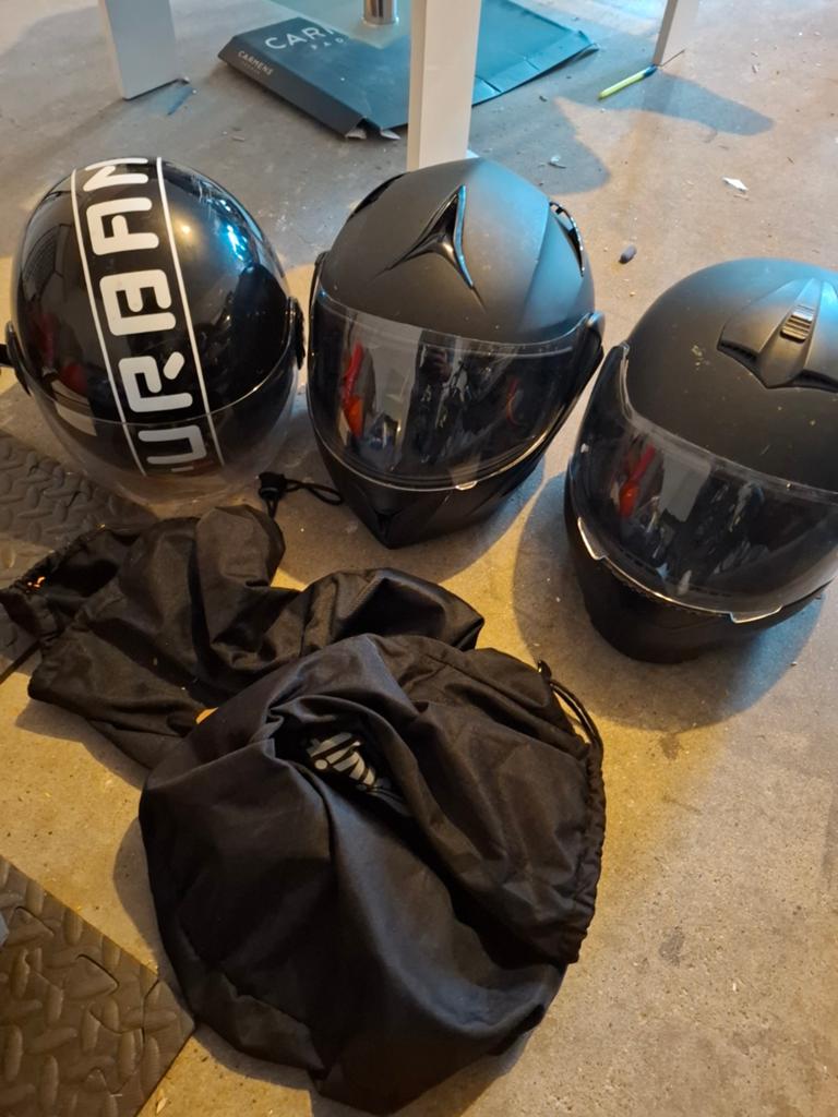 Set van 3 motorhelmen, diverse types en maten, Overige merken, Dames, Ophalen of Verzenden, Integraalhelm