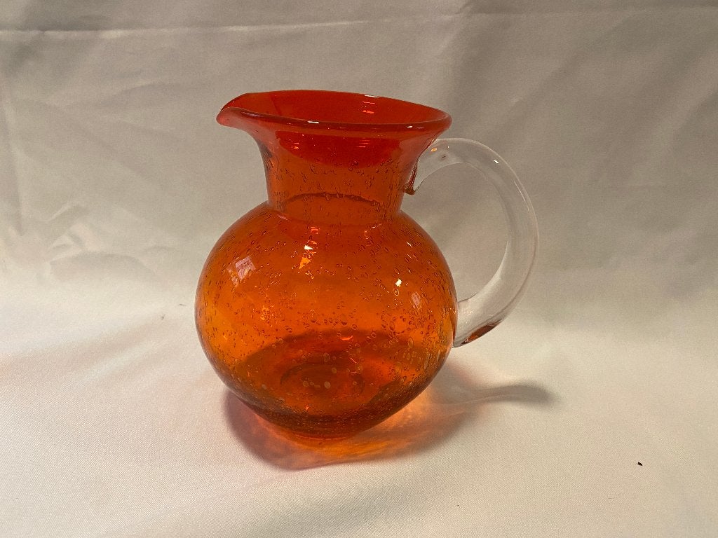 Retro Prachtig grote glazen waterkan schenkkan sapkan met, Ophalen of Verzenden, Gebruikt, Overige typen