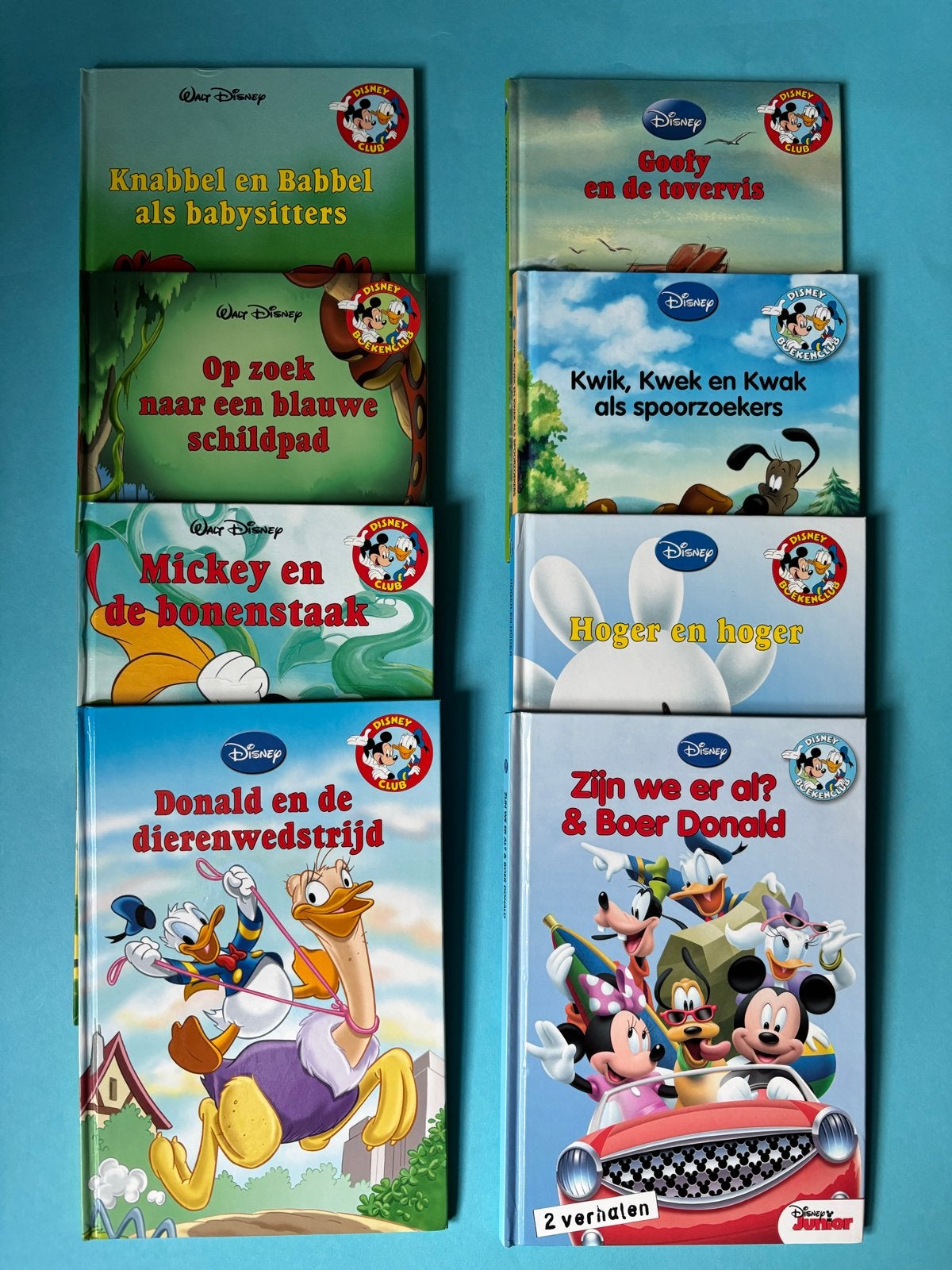 8 Disney boeken: Donald Duck, Mickey, Goofy, Knabbel & Babbe, Boeken, Ophalen of Verzenden, Zo goed als nieuw, Sprookjes