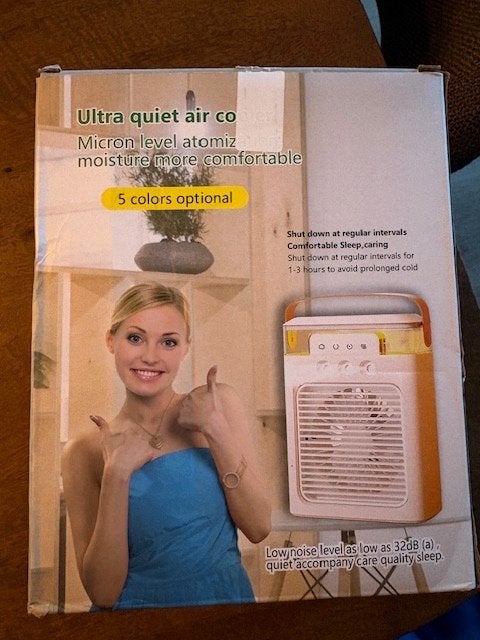 Mini airco voor bijv op bureau, Witgoed en Apparatuur, Airco's, Minder dan 60 m³, Nieuw, 3 snelheden of meer, Ophalen of Verzenden