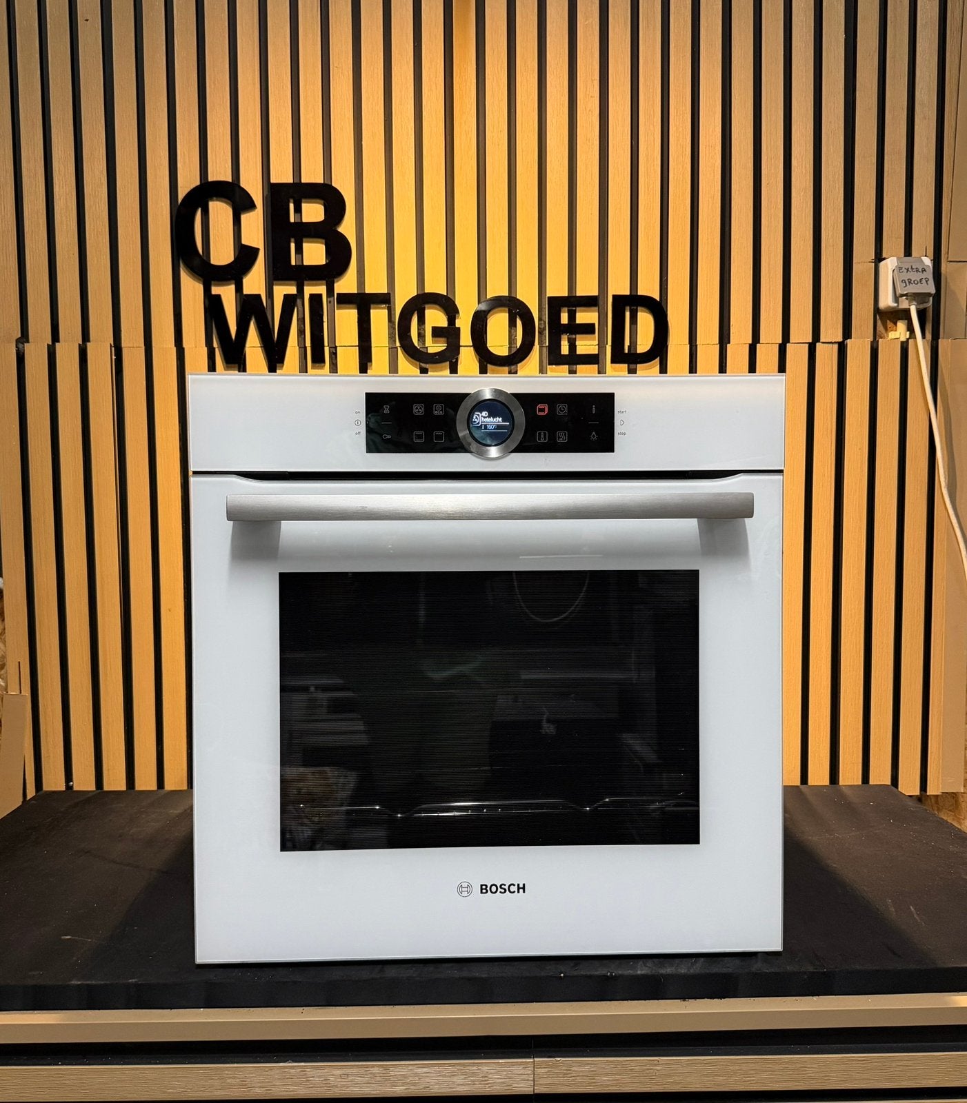 Luxe Bosch Serie 8 solo oven wit, Witgoed en Apparatuur, Ovens, Ophalen, Oven, Hete lucht, 60 cm of meer
