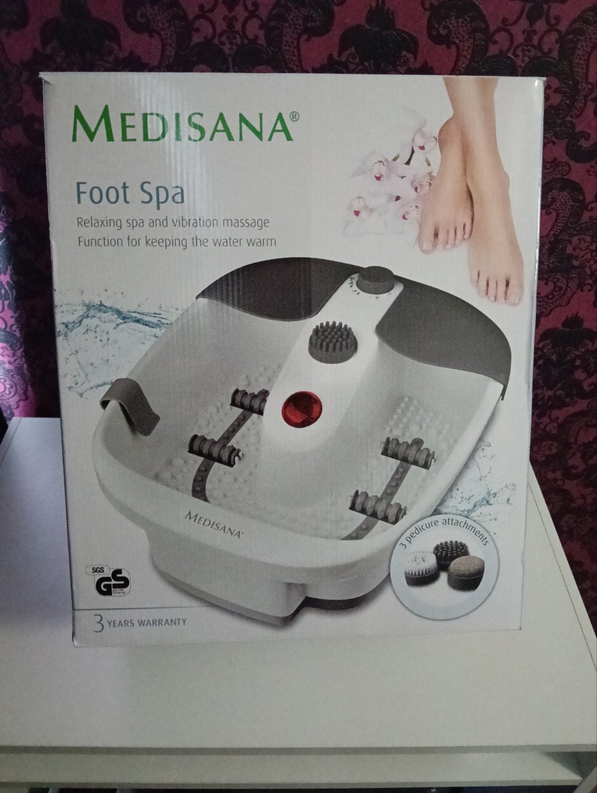 Medisana Voetenbad met Massage en Warmhoudfunctie, Ophalen of Verzenden, Zo goed als nieuw, Hand- en Voetverzorging
