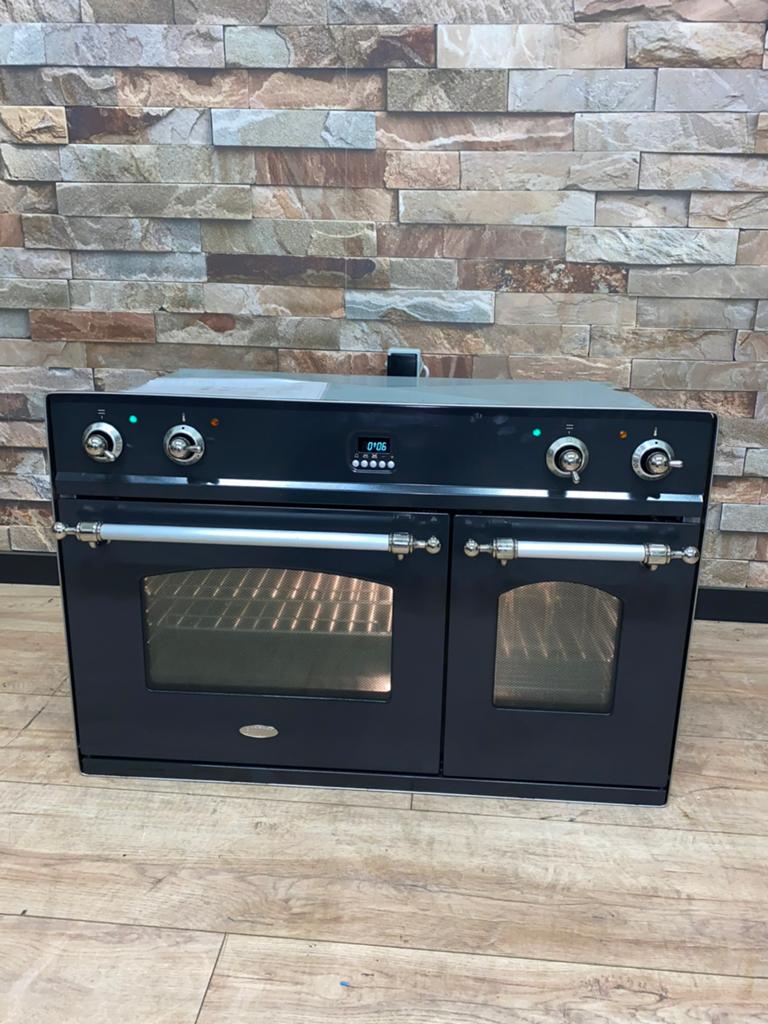 Luxe Boretti inbouwoven met dubbele oven 90 cm, Hete lucht, Fornello Esperta, Ophalen of Verzenden, Zo goed als nieuw
