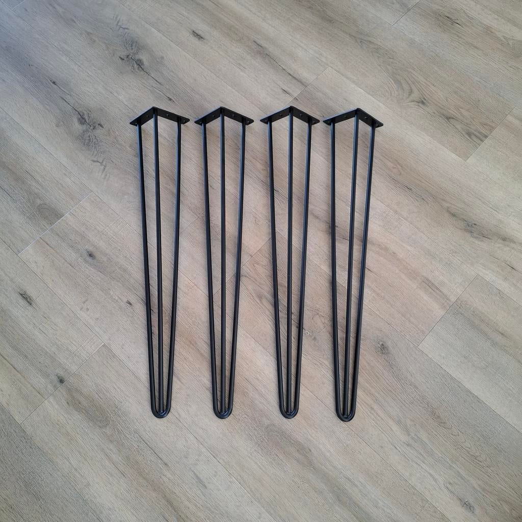 Hairpin tafel poten, Ophalen of Verzenden, Rechthoekig, Metaal, 50 tot 100 cm