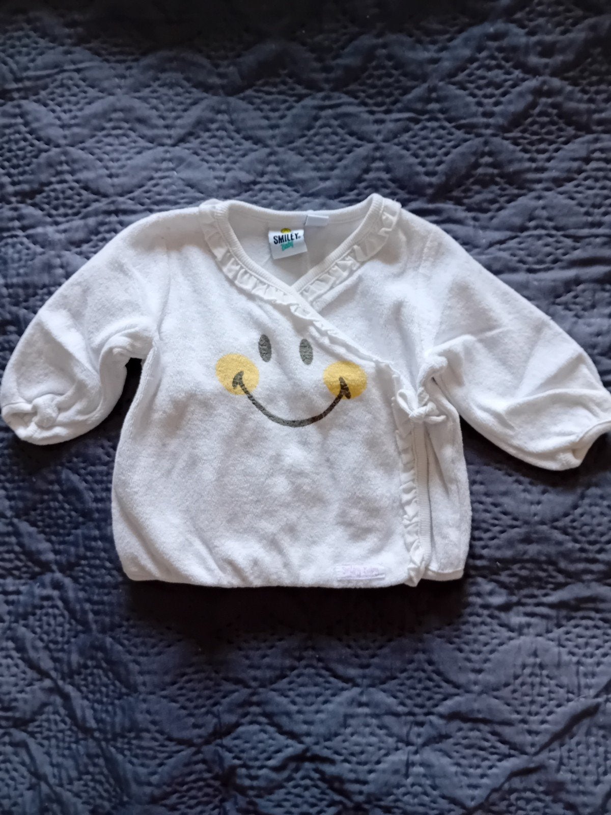Overslag Truitje Smiley Baby Maat 56-62, Kinderen en Baby's, Smiley baby, Ophalen of Verzenden, Zo goed als nieuw, Truitje of Vestje