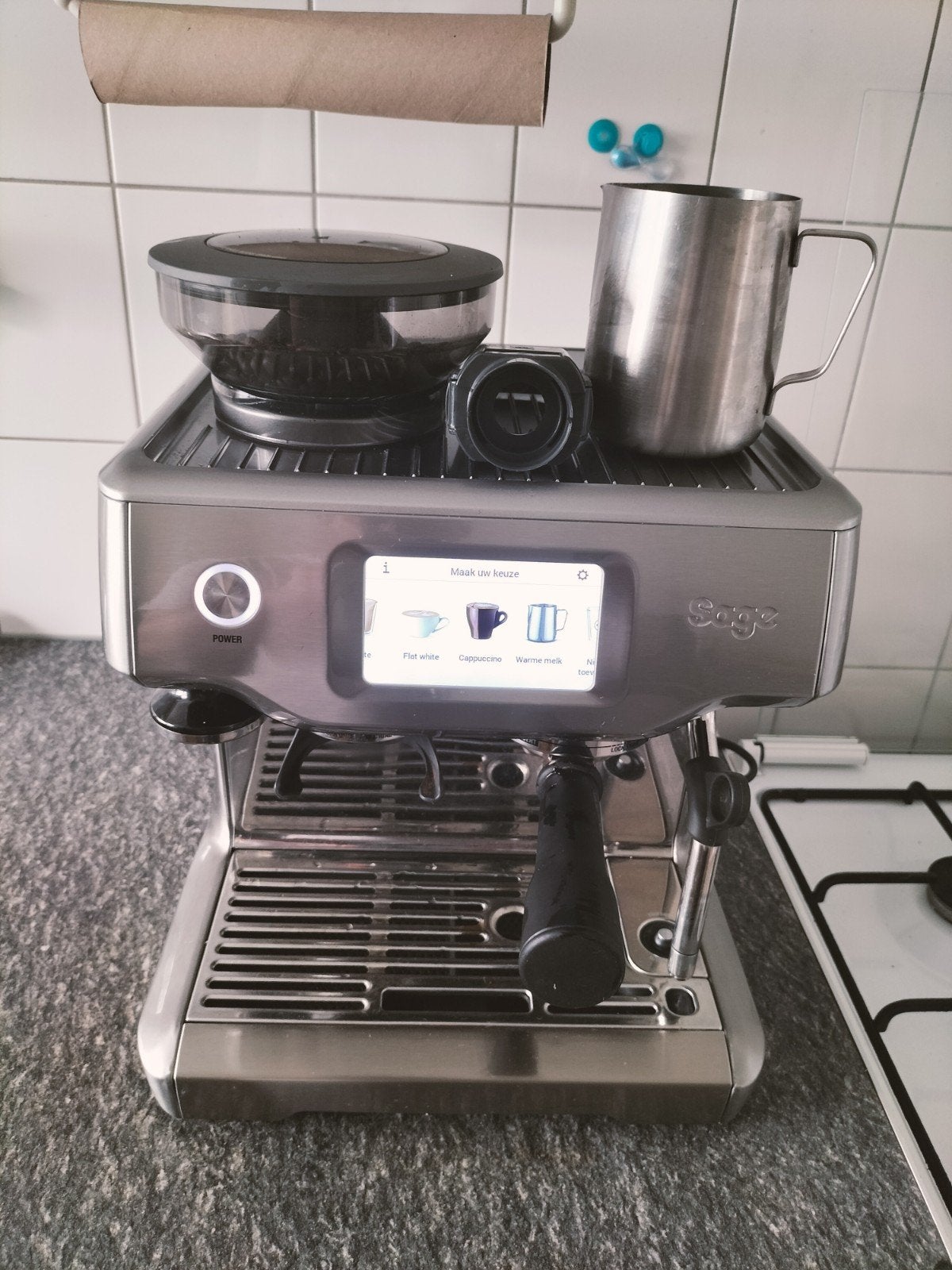 sage espresso, Ophalen of Verzenden