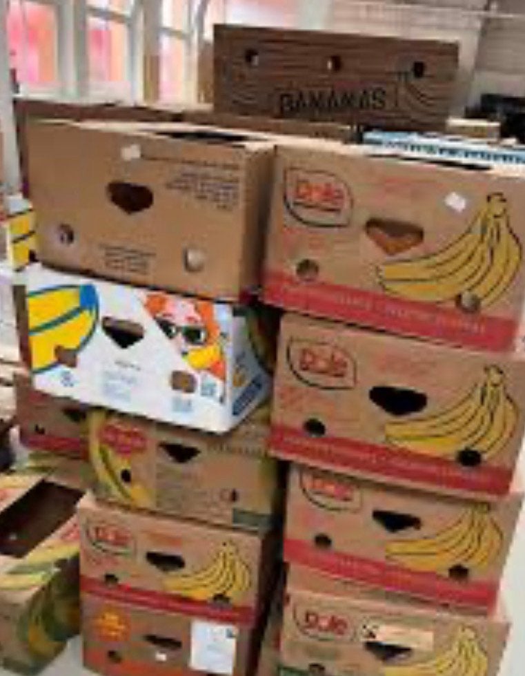 Gratis bananendozen, Ophalen, Doos, 40 tot 60 cm, 50 tot 75 cm