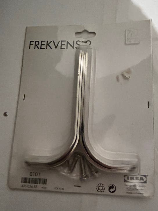 IKEA FREKVENS Gordijnhaken, Inclusief montageonderdelen, Metaal, Nieuw, Ophalen of Verzenden
