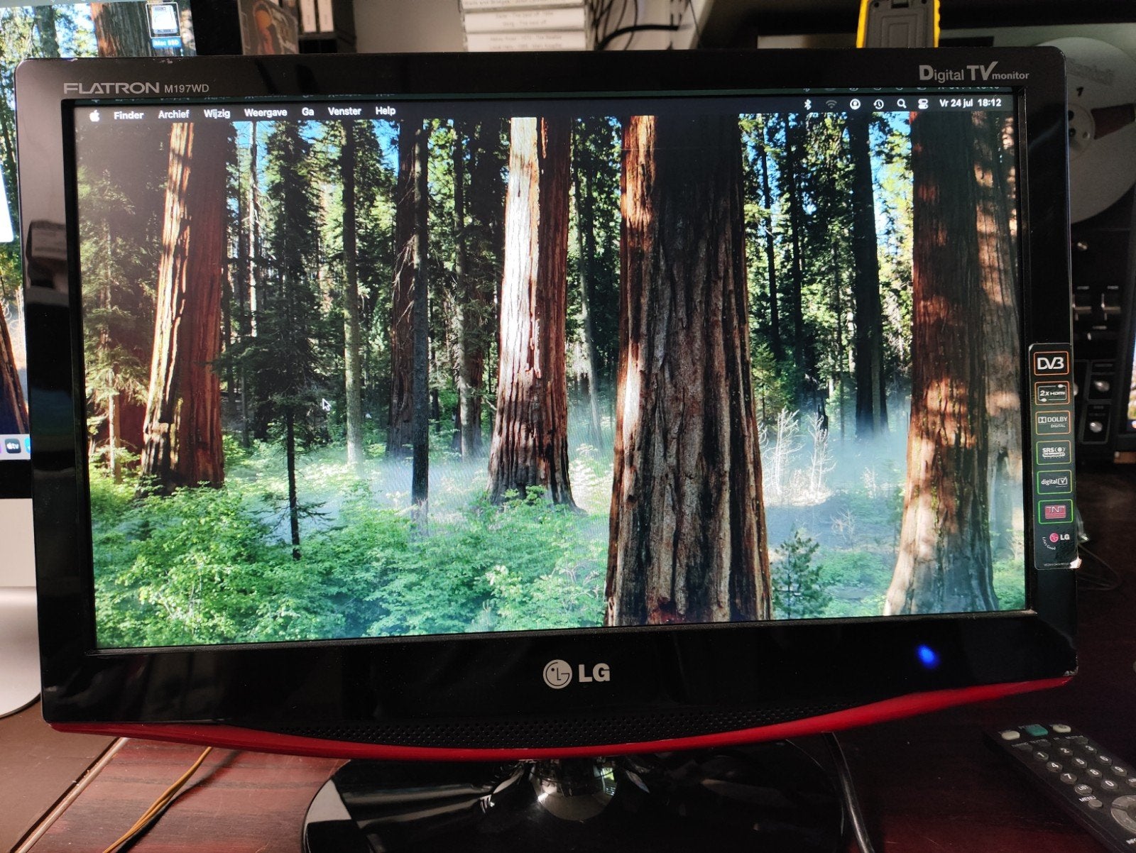 LG Flatron M197WD-PZ Monitor/TV met afstandsbediening, Audio, Tv en Foto, Televisies, 50 Hz, HD Ready (720p), Ophalen of Verzenden