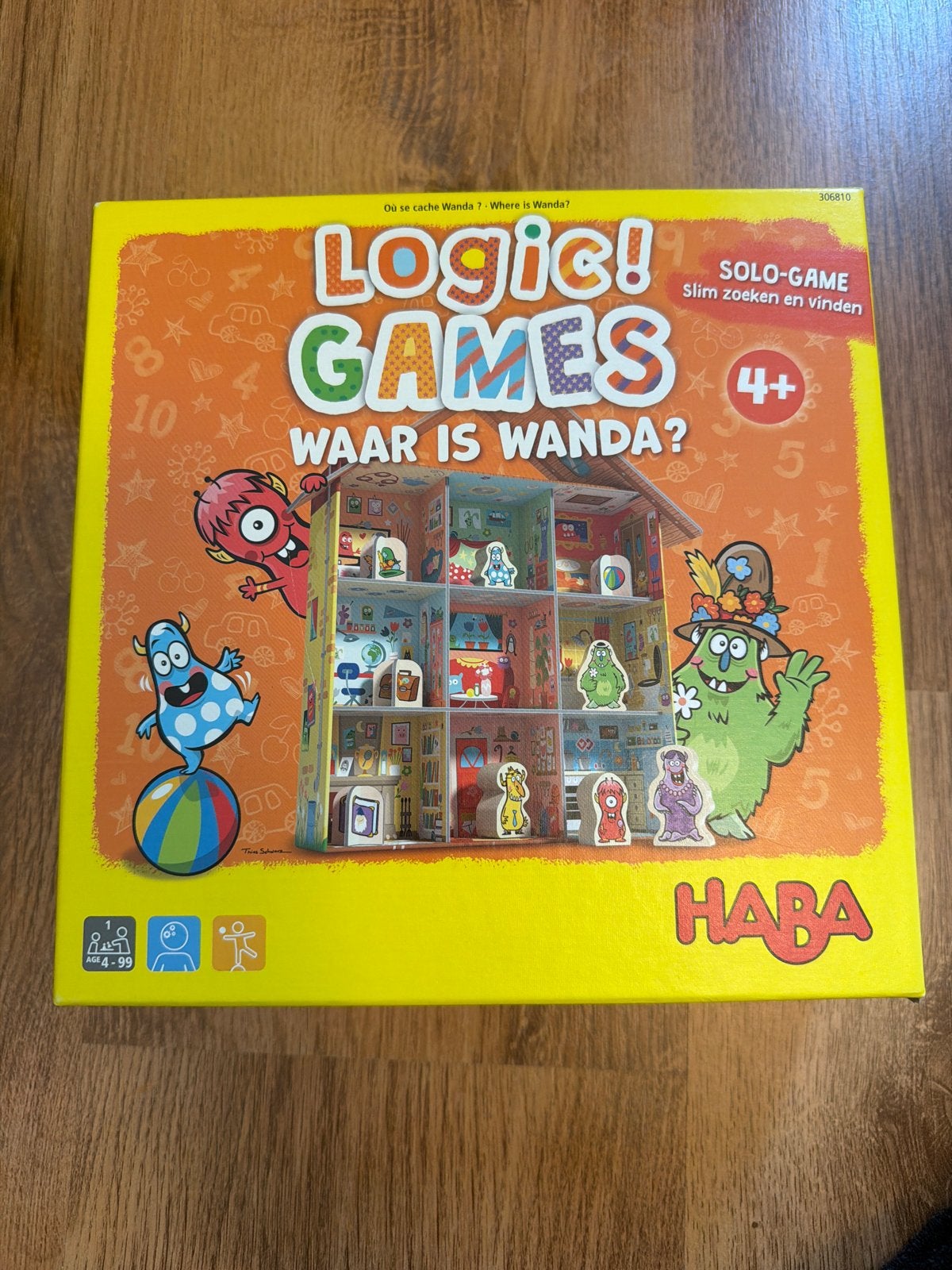 Logic! Games: Waar is Wanda? - HABA Solo-Game, Een of twee spelers, Ophalen of Verzenden, Zo goed als nieuw