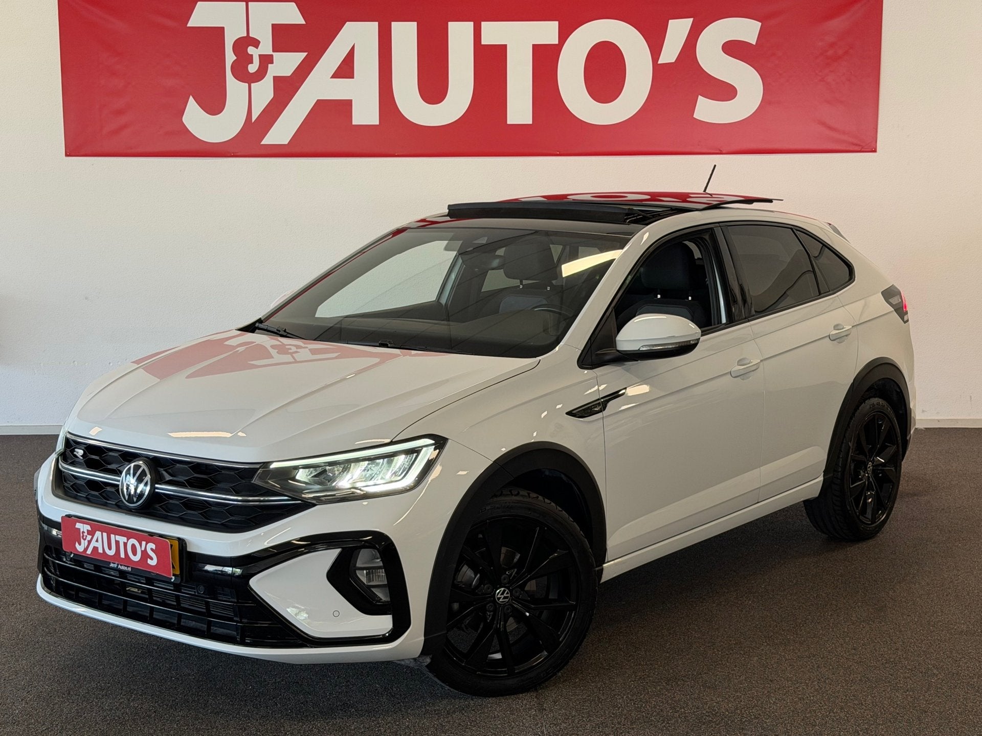 Volkswagen TAIGO 1.0 TSI R-Line|CAR-PLAY|ECC AIRCO|PANORAMA|, Auto's, Stof, Met garantie (alle), Wit, Bedrijf