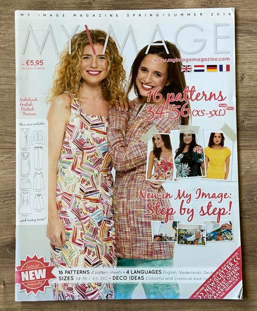 Naaitijdschrift MY IMAGE,  zomer 2014, Hobby en Vrije tijd, Kledingpatronen, Ophalen of Verzenden, Zo goed als nieuw, Vrouw, Overige merken