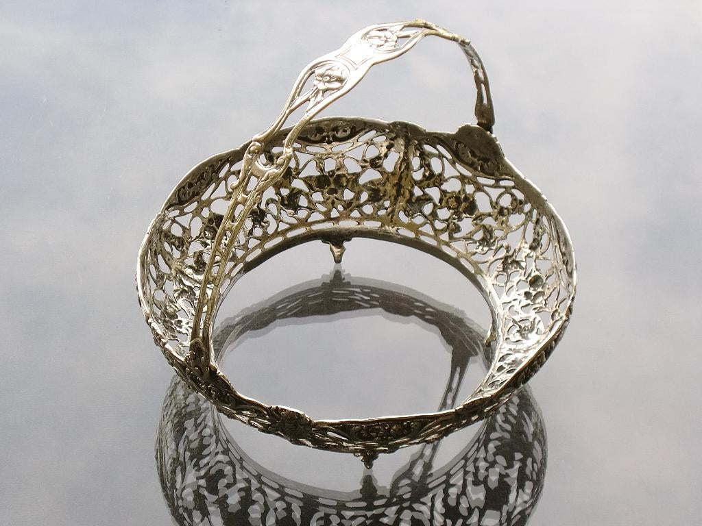 Zilveren Jugendstil Komhouder, Duitsland rond 1900, 210 gram, Ophalen of Verzenden, Zilver