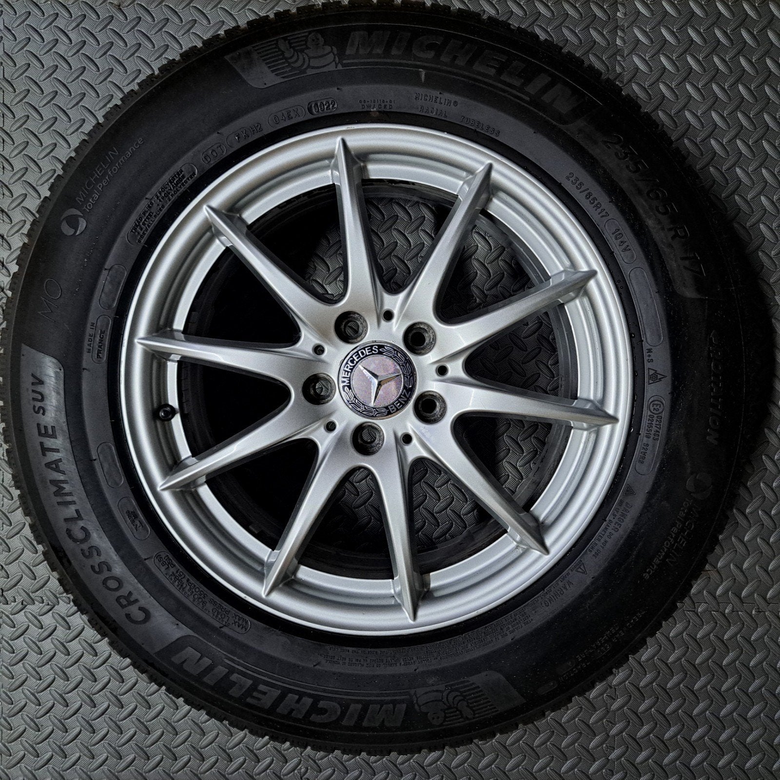 Originele 17" Mercedes ML GLE Velgen + Michelin All-Season, Auto-onderdelen, -, -, Banden en Velgen, Ophalen of Verzenden