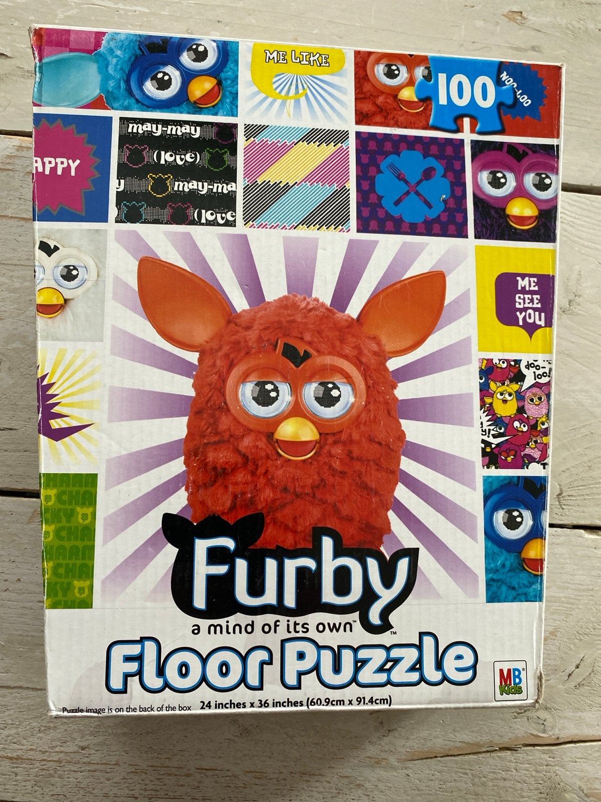 Furby Floor Puzzle - 100 stukjes, Ophalen of Verzenden, Meer dan 50 stukjes, Gebruikt, 4 tot 6 jaar