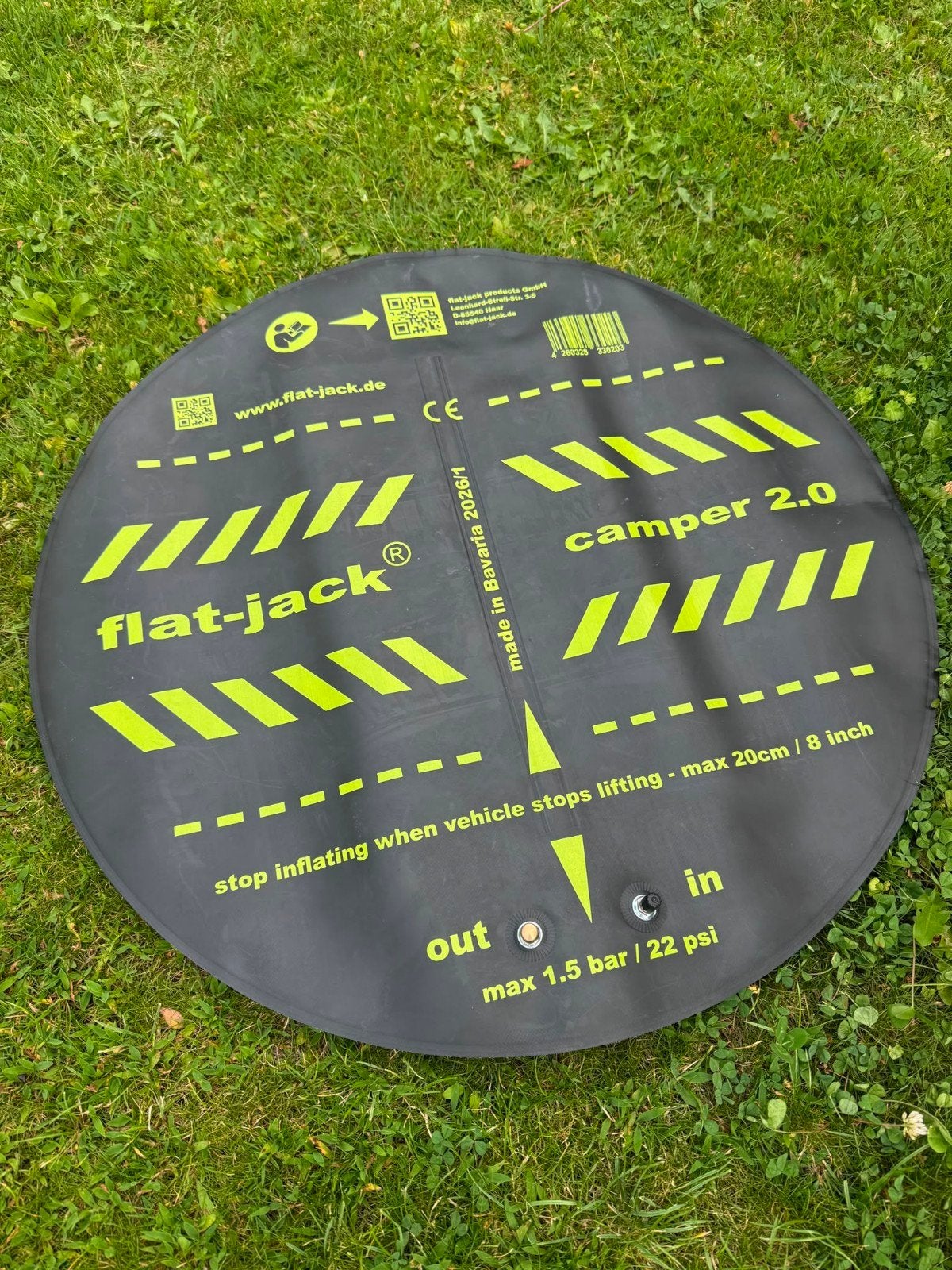 Flat-Jack Camper 2.0 - Opblaasbaar Leveling Systeem, Ophalen, Zo goed als nieuw