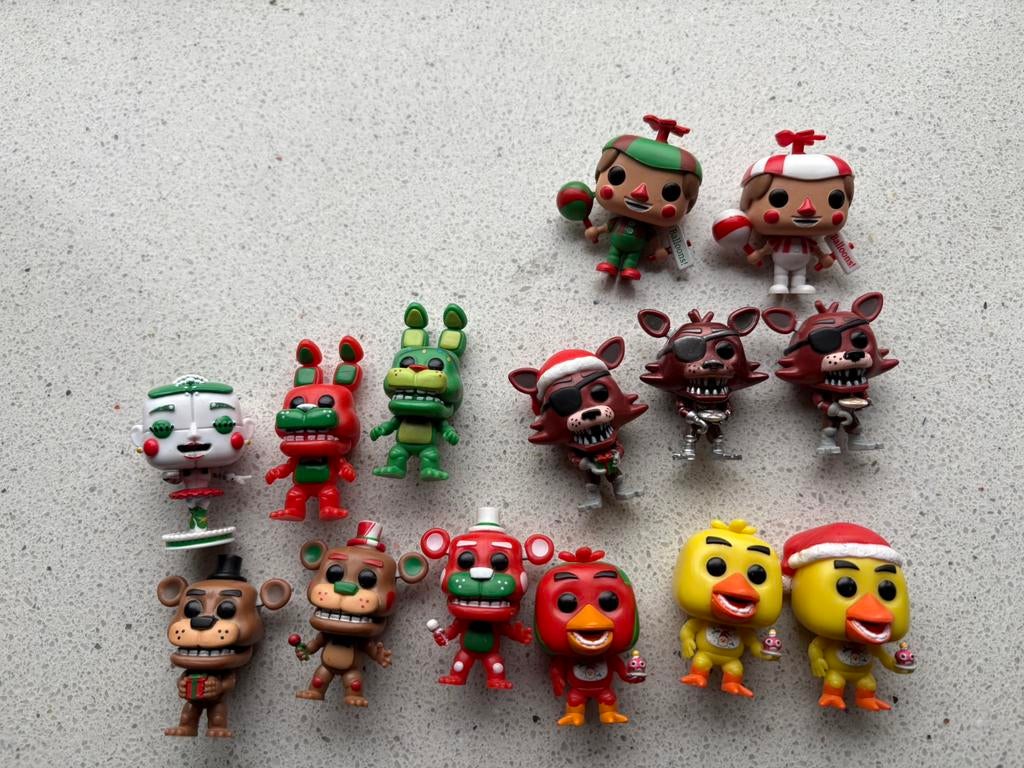 FNaF Funko Pocket Pop’s (Kerst editie), Ophalen of Verzenden, Zo goed als nieuw