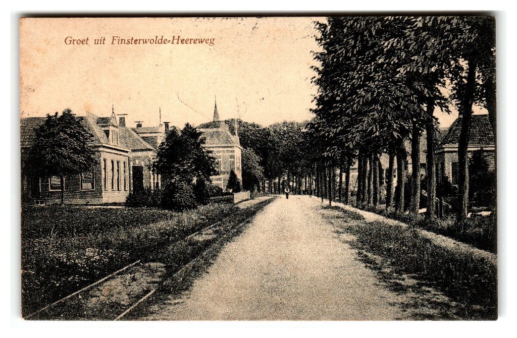 Finsterwolde, Heereweg, Verzenden, Voor 1920, Gelopen, Groningen
