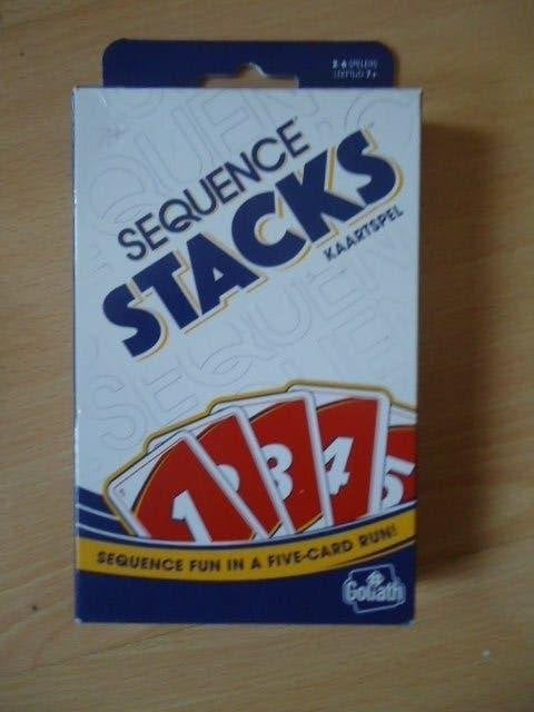 Sequence Stacks, kaartspel, compleet en zgan, Een of twee spelers, Ophalen of Verzenden, Zo goed als nieuw, Goliath