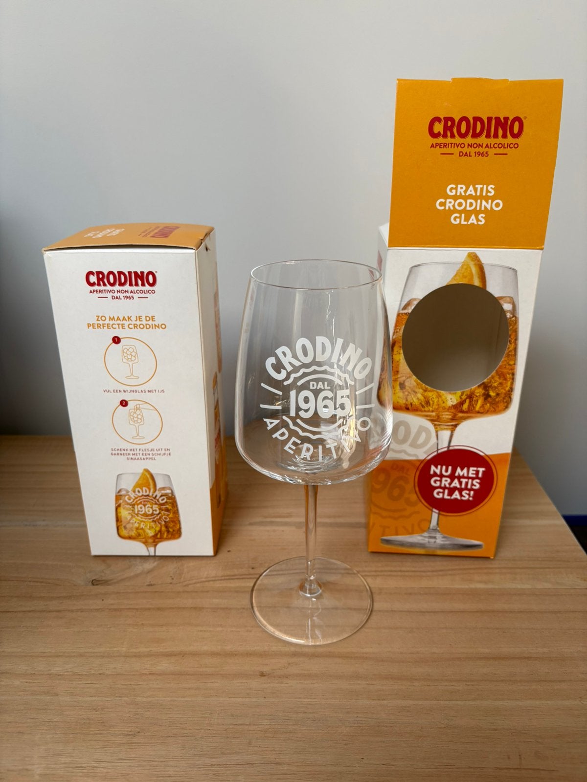 Nieuw! Set van 2 Crodino glazen, Ophalen, Nieuw