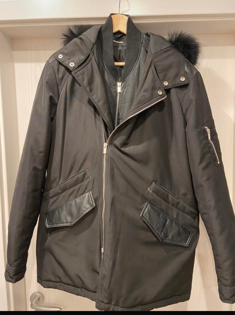 In Nieuwstaat! Originele The Kooples winterjas maat L Zwart!, Kleding | Heren, Jassen | Winter, Zo goed als nieuw, Maat 52/54 (L)