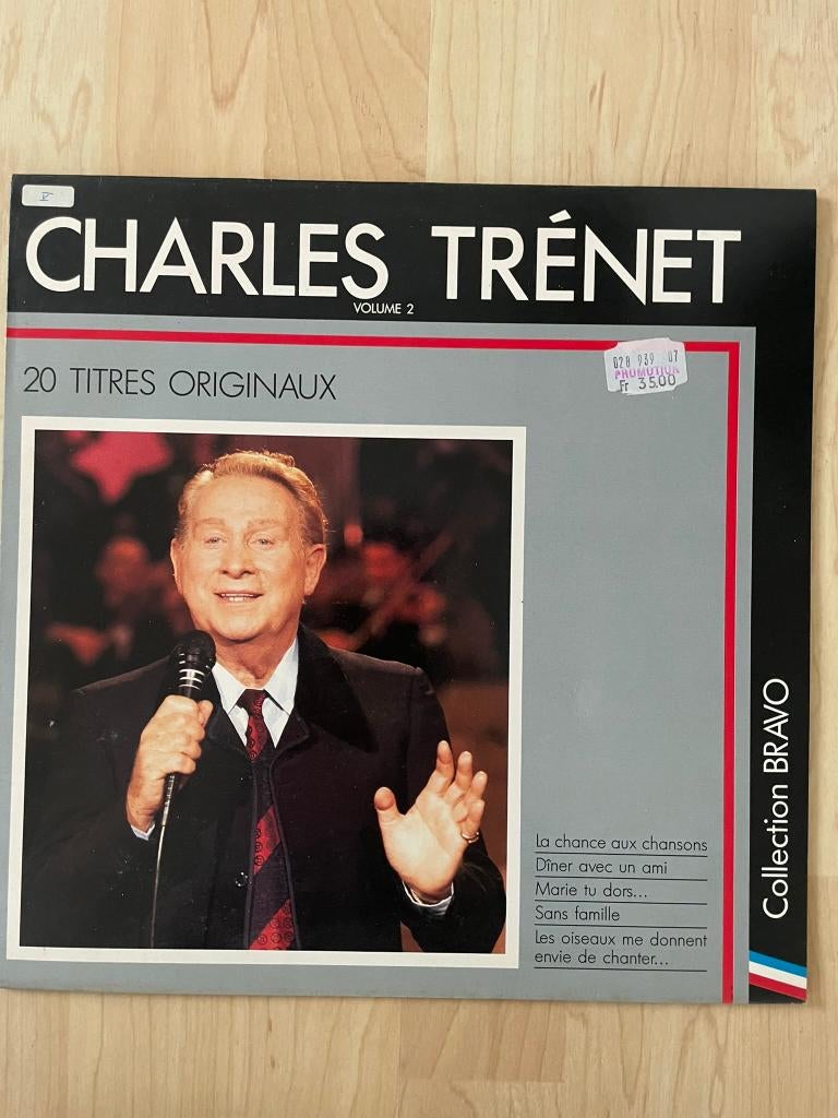 LP met Franse chansons door Charles Trenet, Inclusief binnenhoes, Ophalen of Verzenden, Gebruikt, 12 inch