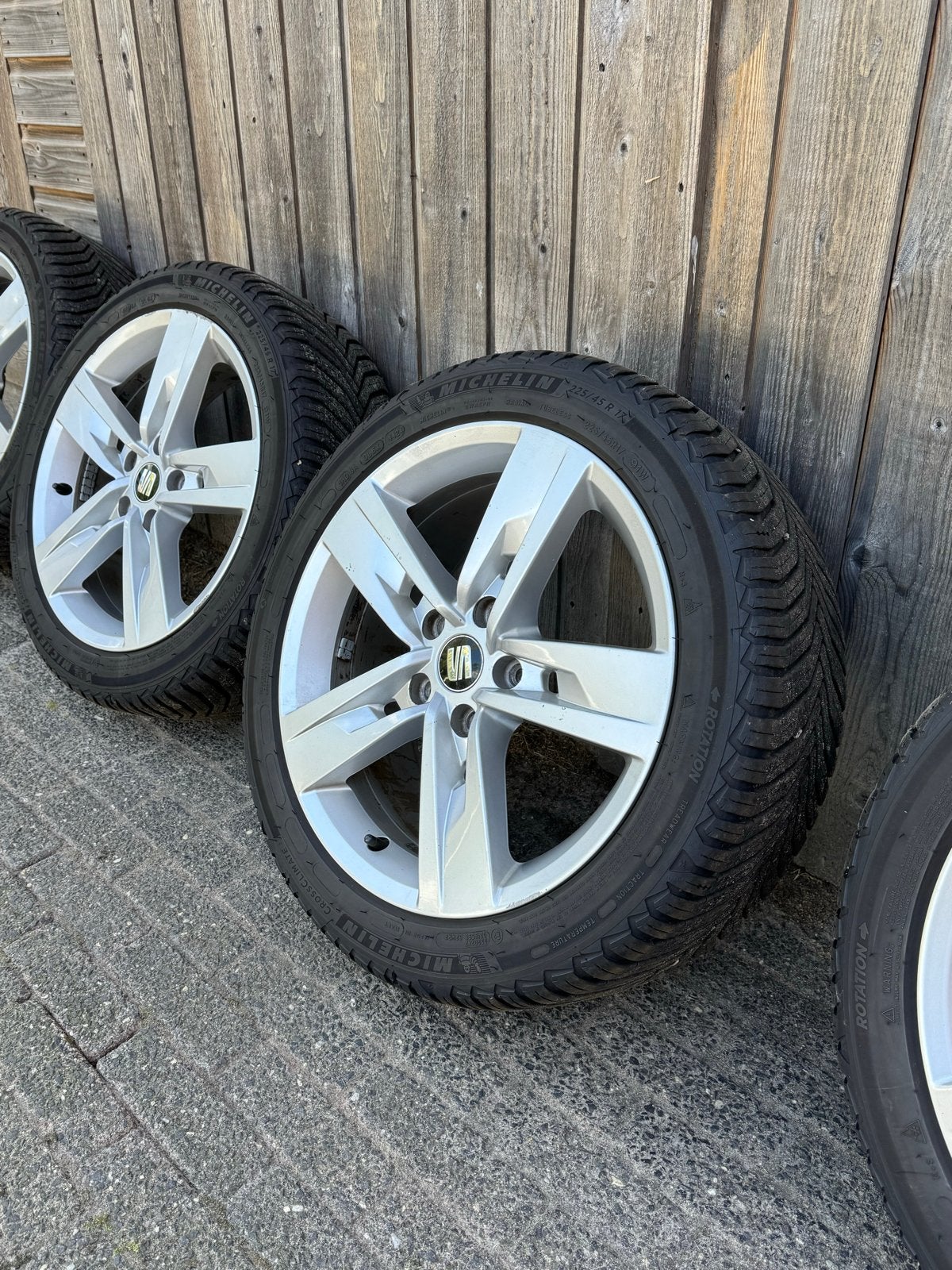 SEAT velgen 17 inch met Michelin CrossClimate 2 band, Ophalen, Gebruikt, Banden en Velgen, 17 inch