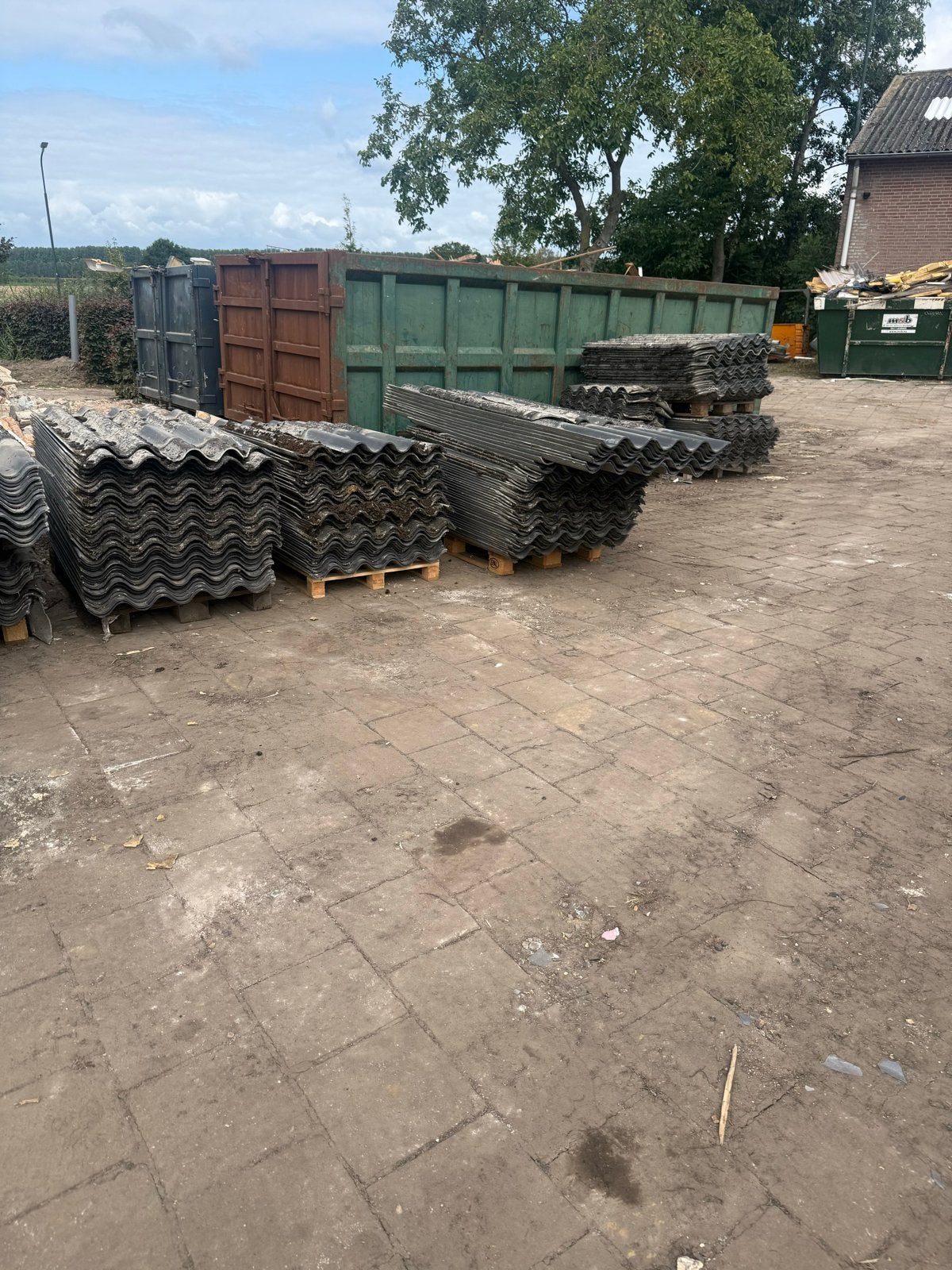 Gebruikte golfplaten asbestvrij, Ophalen, Overige materialen, Gebruikt, Zwart