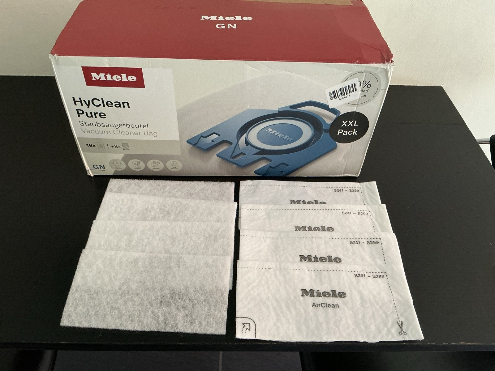 Miele HyClean Pure GN Stofzuigerzakken XXL Pack, Stofzak, Inclusief accessoires, Overige typen, Nieuw
