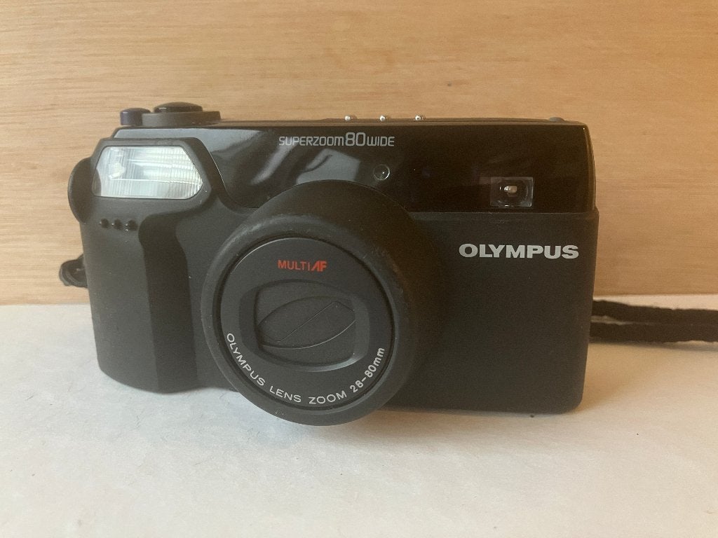 Analoge Olympus superzoom 80 wide, Audio, Tv en Foto, Ophalen of Verzenden, Niet werkend, Compact, Olympus