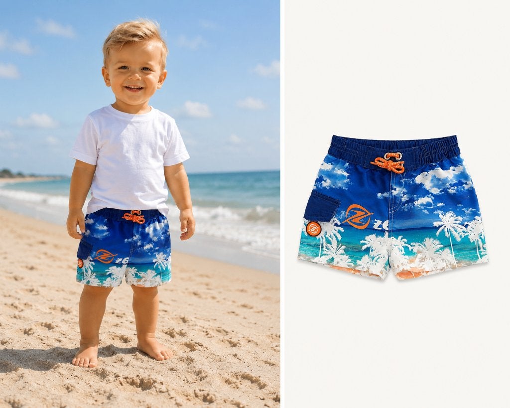 Zwembroek short Zee&Zo Eagle Beach Sea maat 92 NIEUW, SO, Nieuw, Zee&Zo, Info@juniorcompany.nl