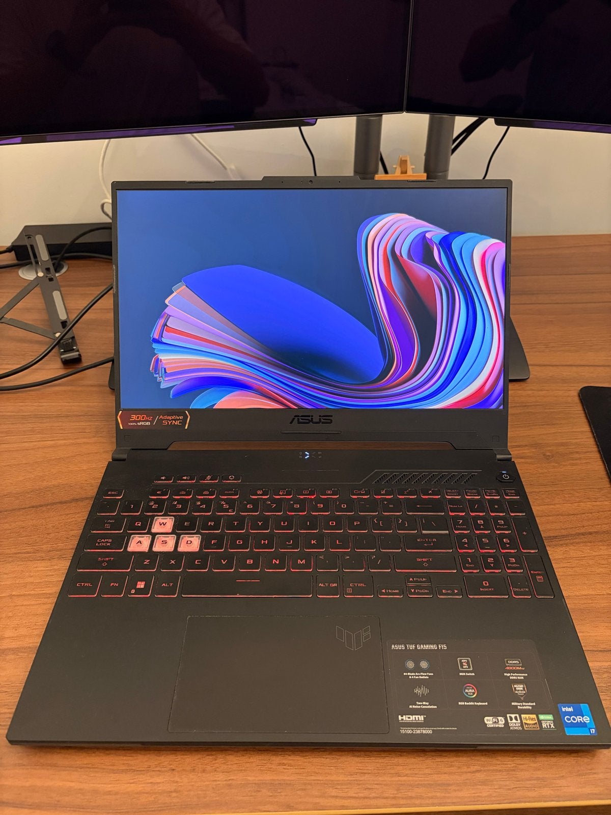 ASUS TUF Gaming laptop F15 FX507ZM i7-12700H RTX 3060 300Hz, Gebruikt, Met videokaart, 2 tot 3 Ghz, Ophalen of Verzenden