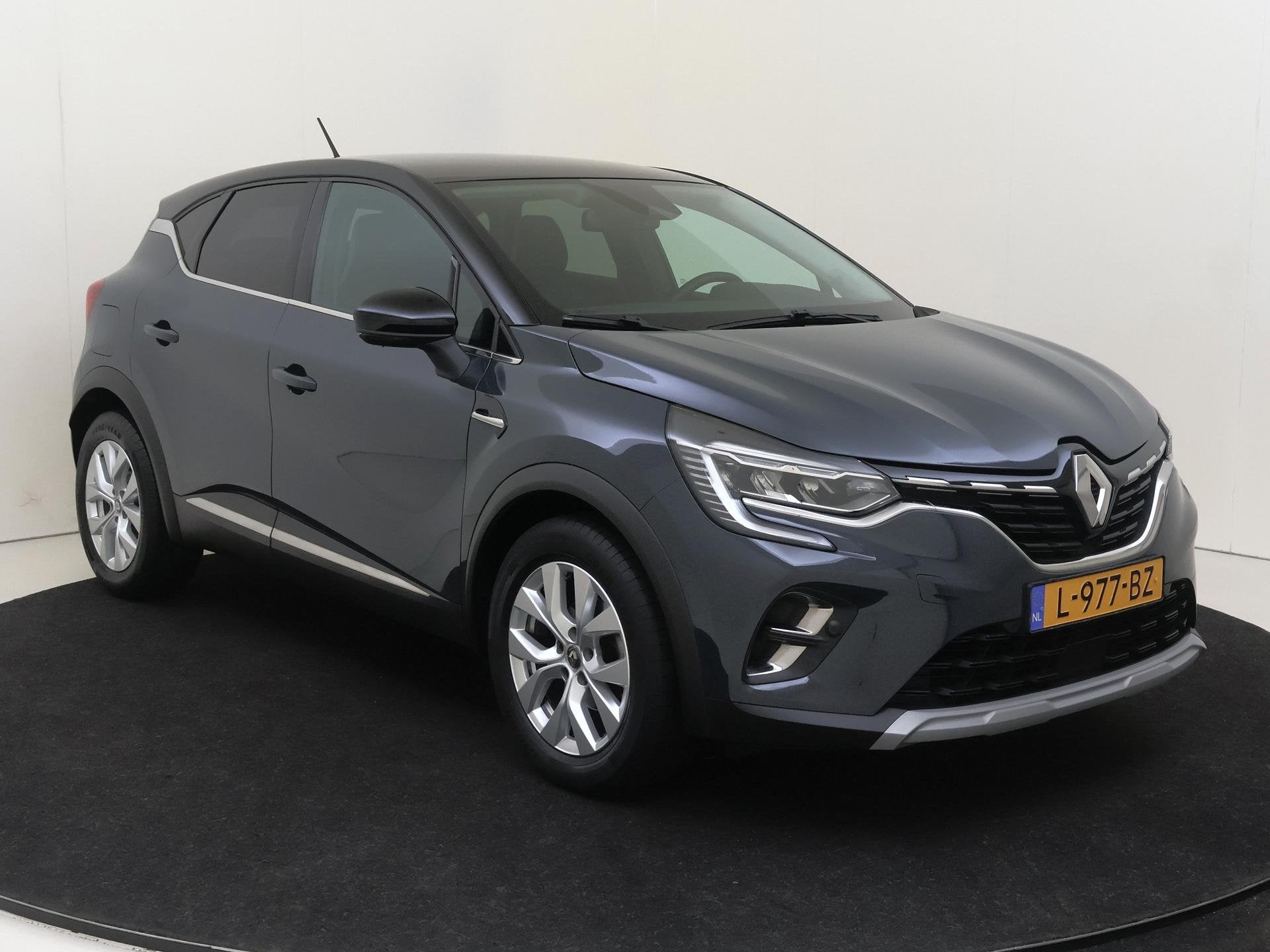 Renault Captur 1.0 TCe 90 Intens | Navigatie | Parkeersensor, Voorwielaandrijving, Gebruikt, Euro 6, Blauw