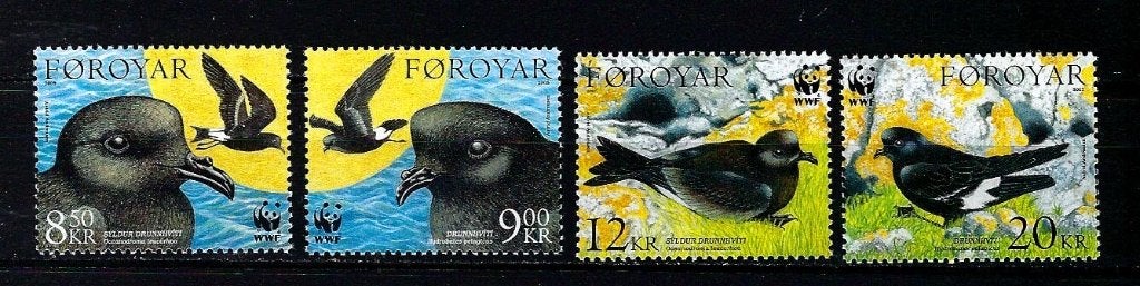 WWF Faröer Mi. 530/533 Postfris (vogels), Postzegels en Munten, Ophalen of Verzenden, Postfris, Dier of Natuur
