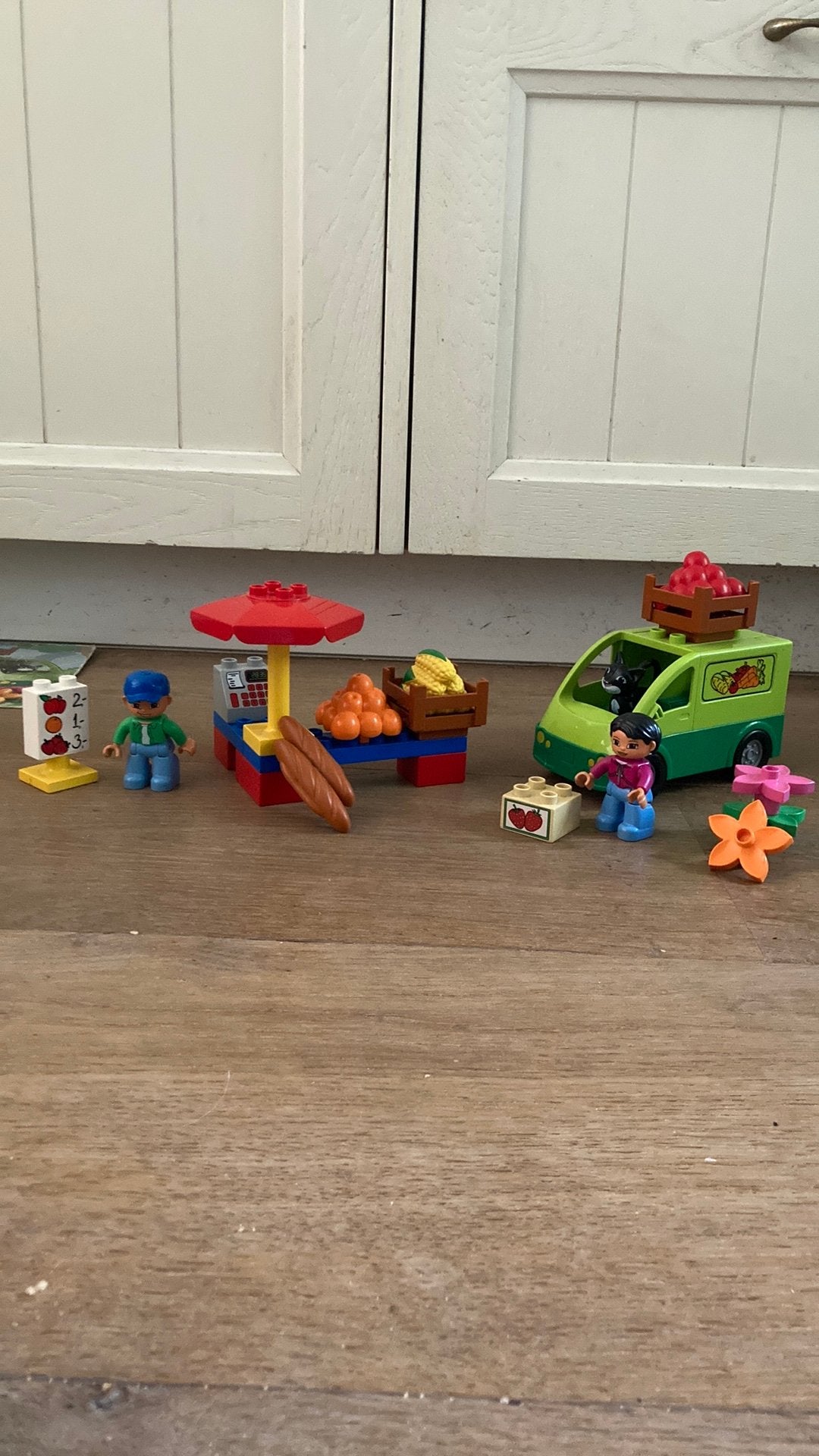 Duplo 5683 marktplein marktkraam, Compleet, Ophalen of Verzenden, Duplo, Complete set