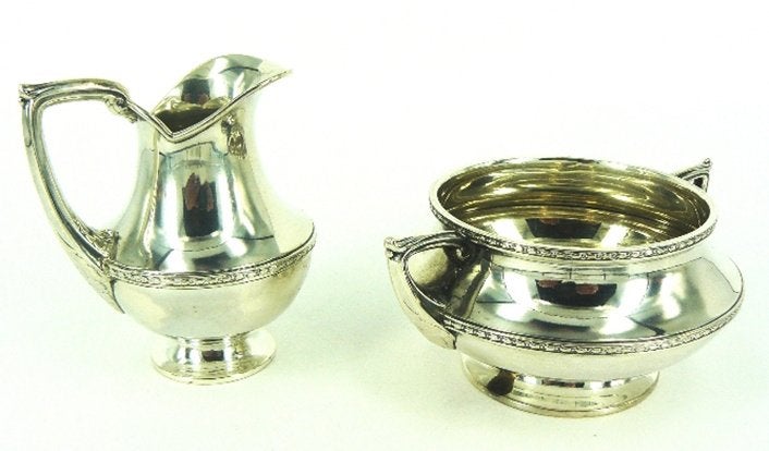 Zilveren roomstel Begeer 1926, Antiek en Kunst, Ophalen, Zilver