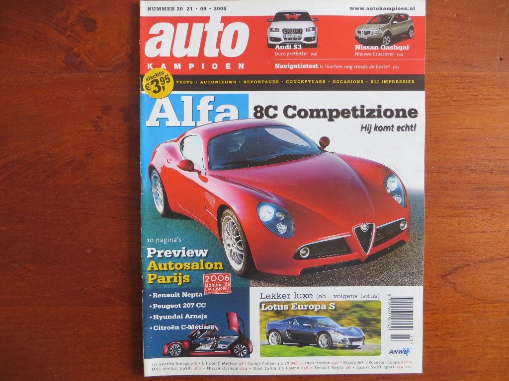 Autokampioen 20 2006 Alfa Romeo 8C, Lotus Europa, Audi S3, Ophalen of Verzenden, Nieuw, Audi