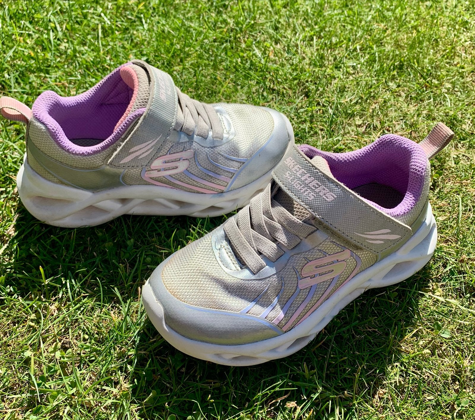 Skechers S-Lights Kinder Sneakers Maat 27 - Lichteffect, Ophalen, Gebruikt, Meisje, Schoenen