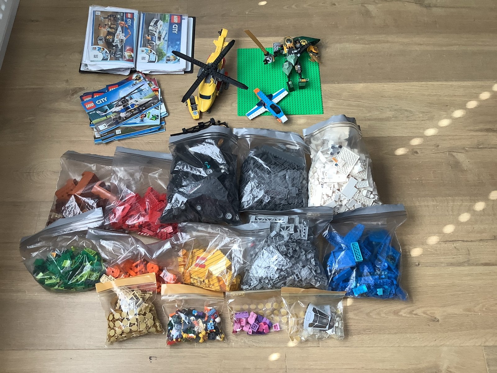 Grote partij LEGO: diverse sets, onderdelen en instructies, Ophalen of Verzenden, Gebruikt, Overige merken
