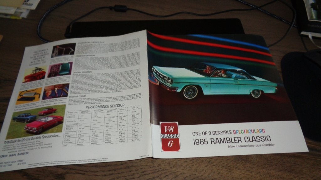 ZELDZAME USA Folder  RAMBLER  CLASSIC    1965, Verzenden, Nieuw, Overige merken