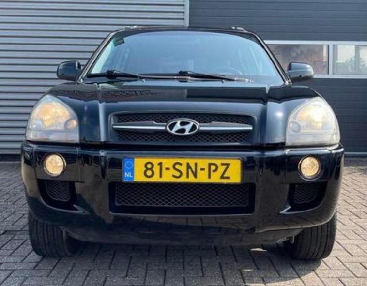 Hyundai Tucson 2.0 I 4WD 2005 Zwart, Lederen bekleding, 4 cilinders, Zwart, Handgeschakeld