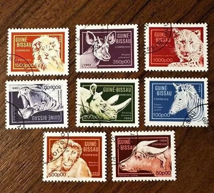 Guinee-Bissau 1989 Dieren postzegels - Gestempeld, Ophalen of Verzenden, Gestempeld